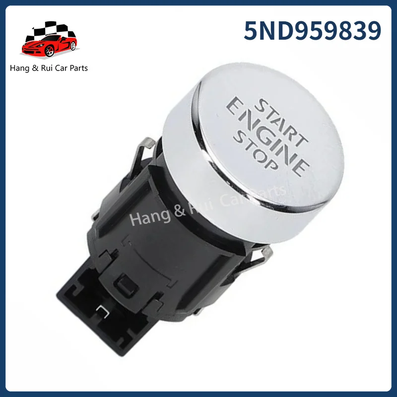 5ND959839 Engine Key Start Stop Button Switch Start Stop Push Button Cover for VW Golf Plus 2009-2014 Sharan 2011-2020