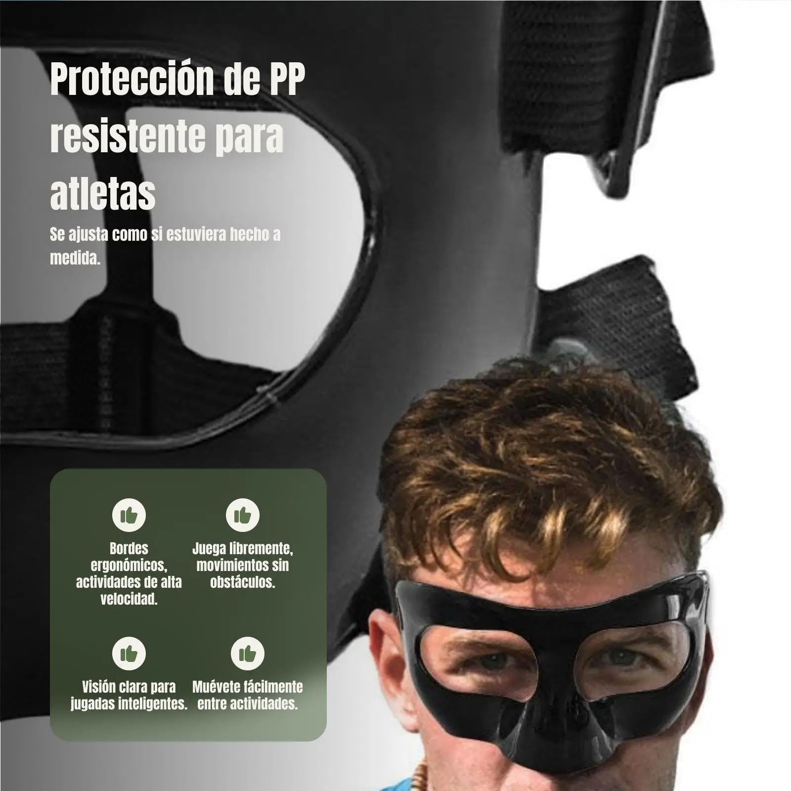 หน้ากากบาสเก็ตบอล หน้ากากซอฟต์บอลสำหรับผู้หญิง ป้องกันการบาดเจ็บบริเวณจมูก สำหรับผู้ที่มีจมูกหัก  แผ่นปิดหน้าสำหรับผู้ที่มีจมูกหัก  แผ่นปิดหน้าสำหรับผู้ชายและผู้หญิง