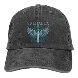 Washed Men's Baseball Cap Norse Legends Valhalla Classic Trucker Snapback Caps Dad Hat Viking Golf Hats