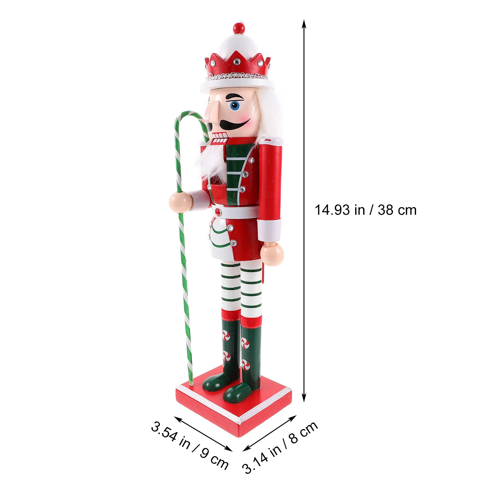 

Xmas Nutcracker Wooden Decor Handcrafted Elegant Design Christmas Party Table Decoration Versatile Long Lasting Gift