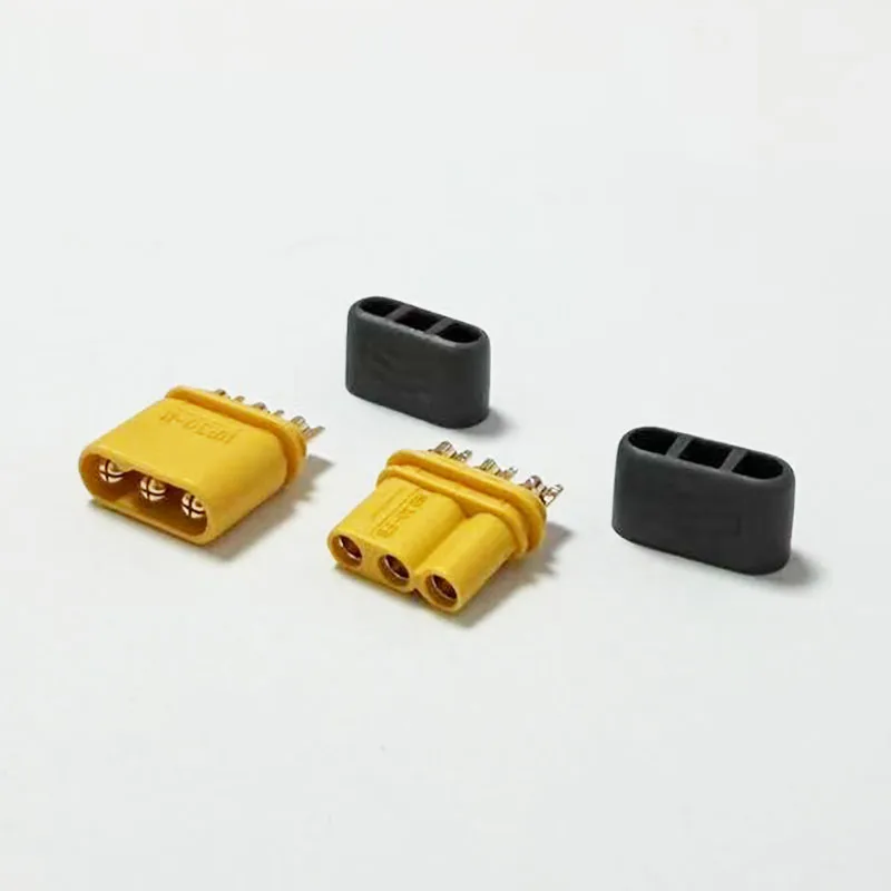 10 peças novo e original mr30 macho fêmea plugue de motor dc conector de três furos para amass