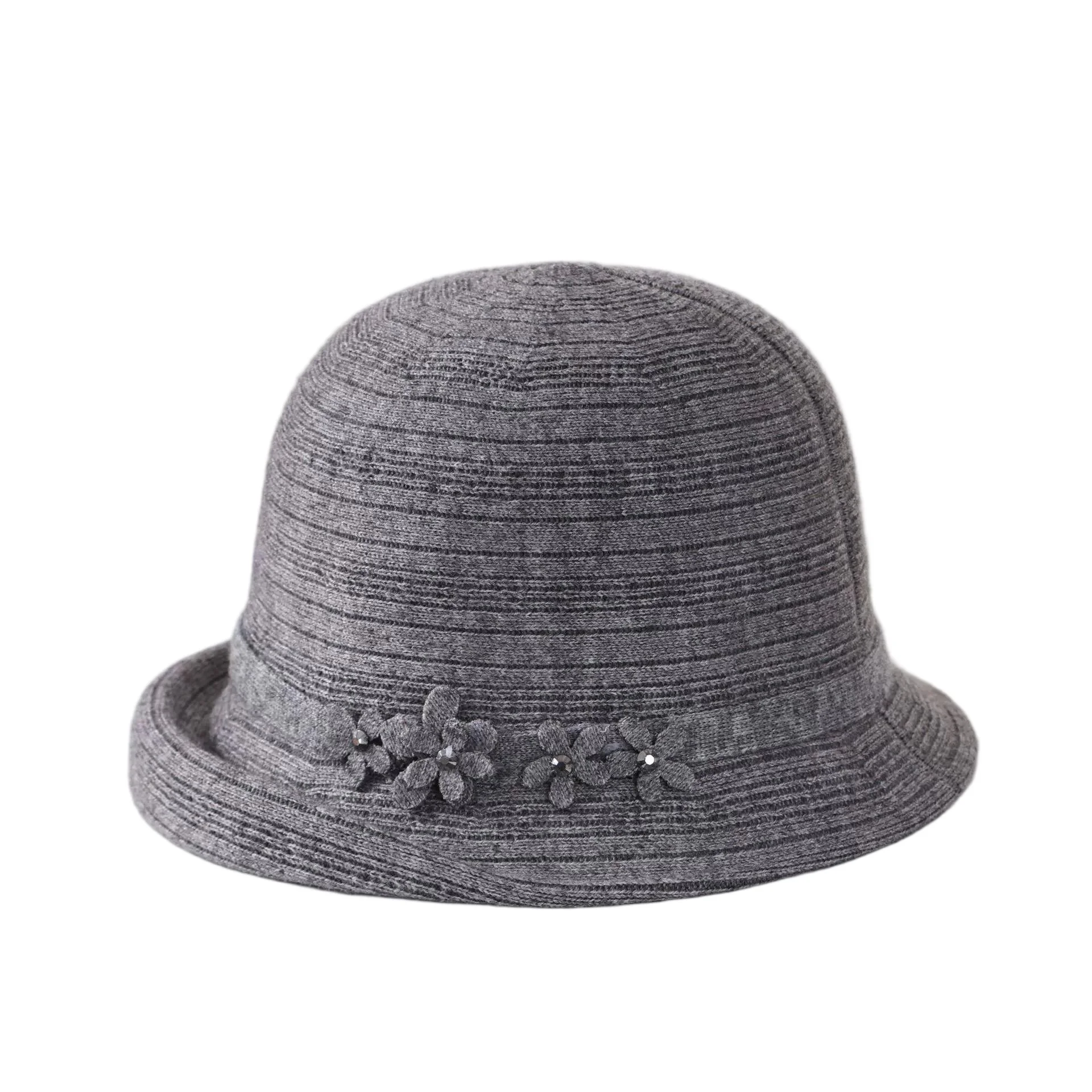 أمي محبوك قبعة الخريف والشتاء أنيق ودافئ قبعة بحافة ركاب نمط جديد اليابانية قبعة بحافة للنساء #6