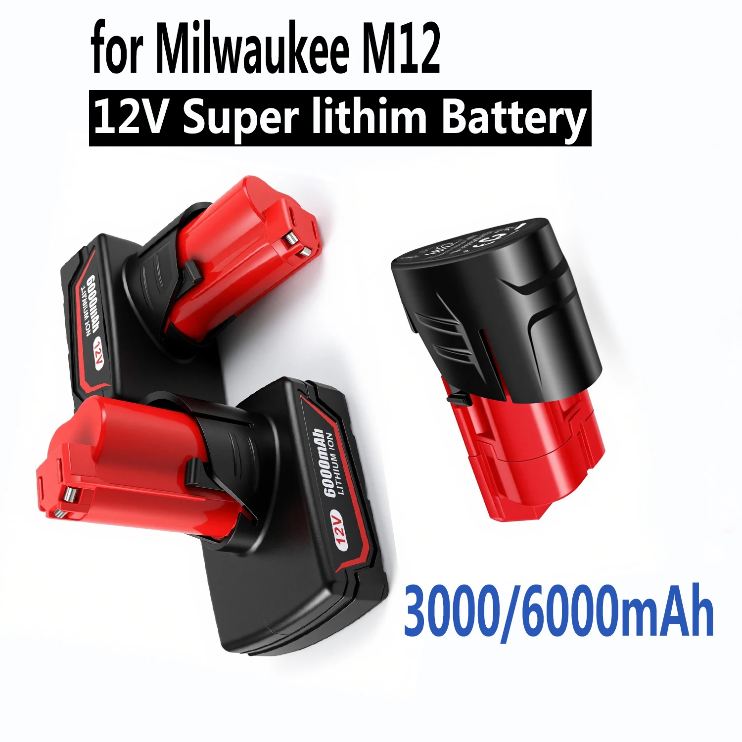 

Замена аккумулятора M12 3000 мАч/6000 мАч Li-ion 12В для беспроводных инструментов Milwaukee M12 XC