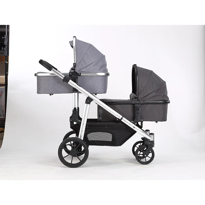 Double Infant Cart Foldable 3 In 1 twin  baby Stroller