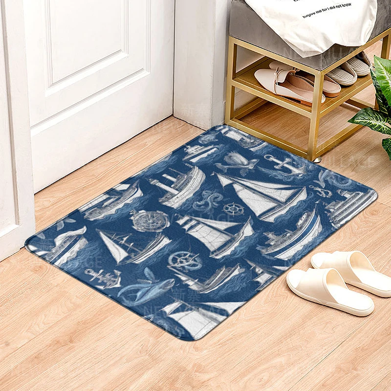 House entrance carpet Home door mat Modern Nordic style Room Bath Foot bathroom non-slip Kitchen water absorption rugs Abstract