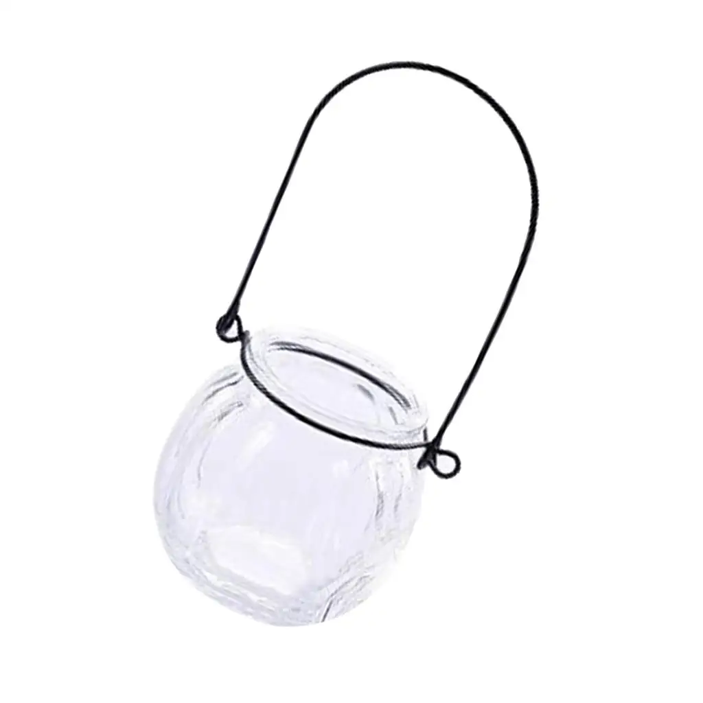 

1x Pumpkin Shape Hanging Glass Vase Plants Flower Nursery PotHanging Plant Planter