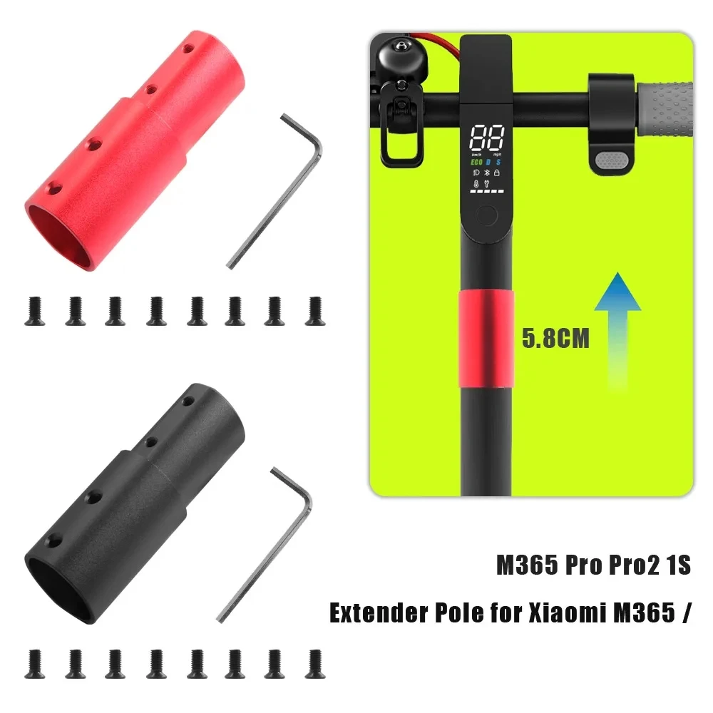 Aluminum Extension Tube Pipe Extender Pole For Xiaomi M365/Pro/Pro 2 Modification Upgrade Electric Scooter Anti-rust