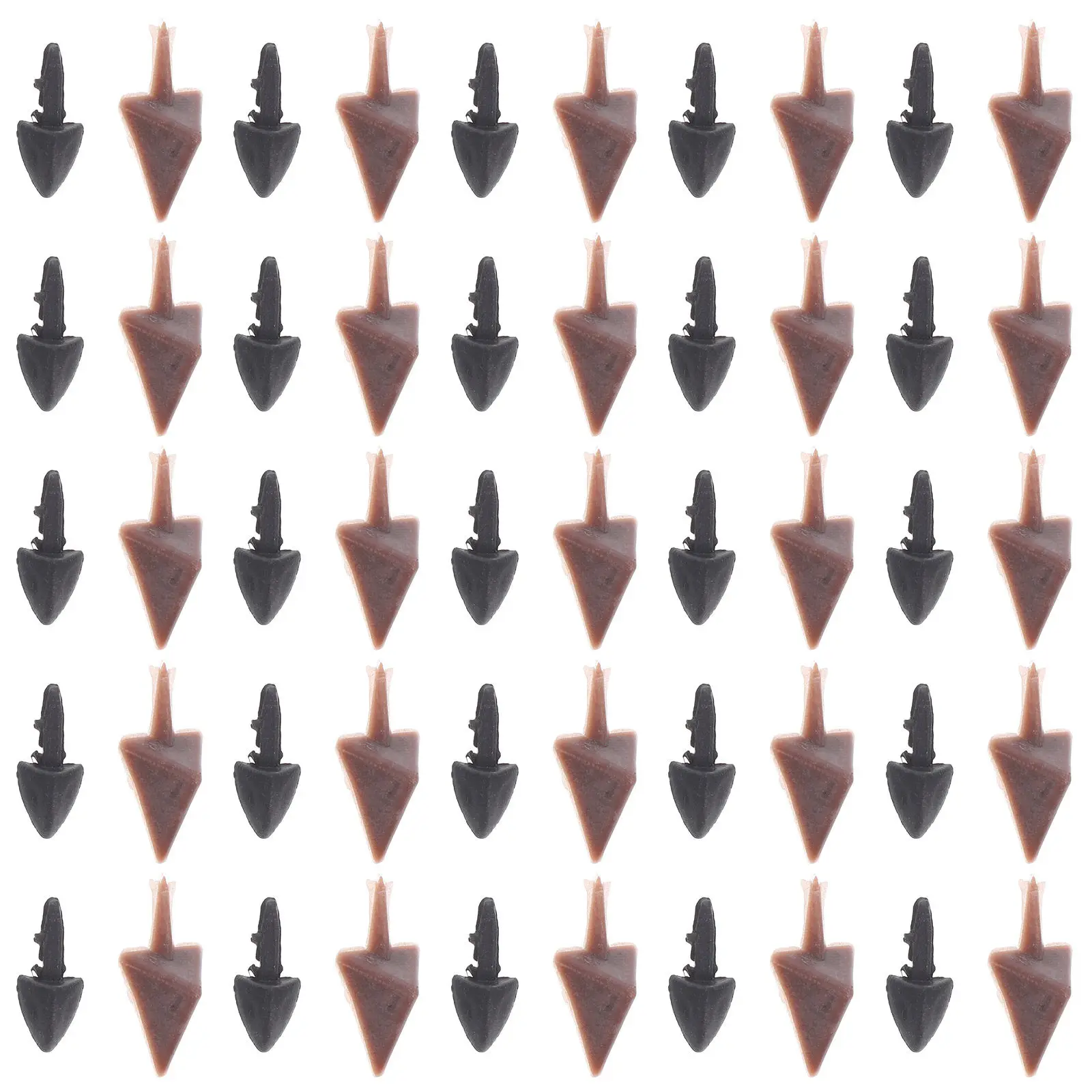 100 piezas de insertos de plástico para pico de pollo para proyectos de manualidades con animales, accesorios de boca para bricolaje, kit de manualidades para decoración de fiestas, set de bocas de pollo.