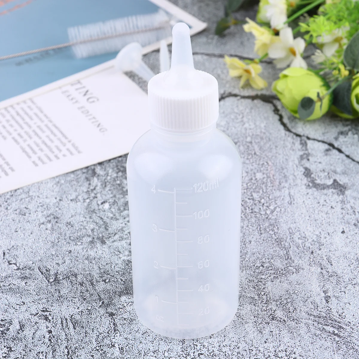 

6Pcs Feeding Bottles Silicone Nursing Set with Cleaning Brush for Small Dogs Cats Easy Use Pet Nurser Bottles