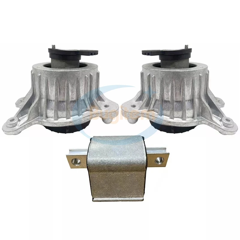 3PCS Left Right Engine + Transmission Upper Mount 2052405300, 2052406217, 2052406317 For Mercedes Benz W205 W213 C200 C300 E300