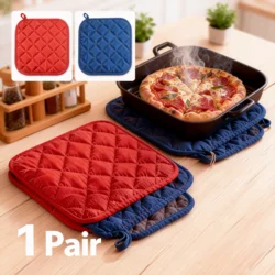 3Pc Pot Holders Heat Resistant Potholders Cotton Hot Pot Pad Firm Grip Pot Holders Dining Table Mat Pot Holders Set Kitchen Tool