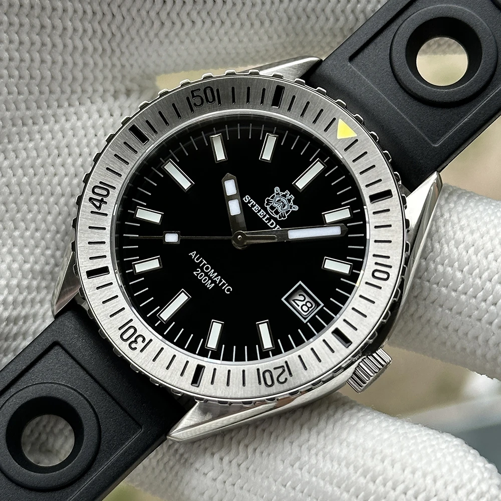 STEELDIVE Official SD1927 New In 42mm Case Steel Bezel 200M Waterproof Sapphire Glass NH35 Automatic Sports Mens Dive Watch