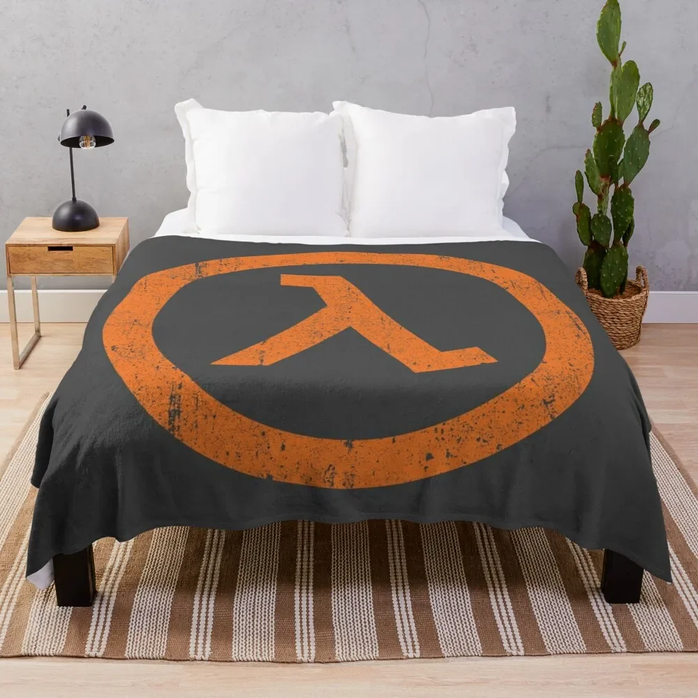 

Half Life Lambda Symbol Throw Blanket Blankets Sofas Of Decoration Blankets For Sofas halloween Luxury Designer Blankets