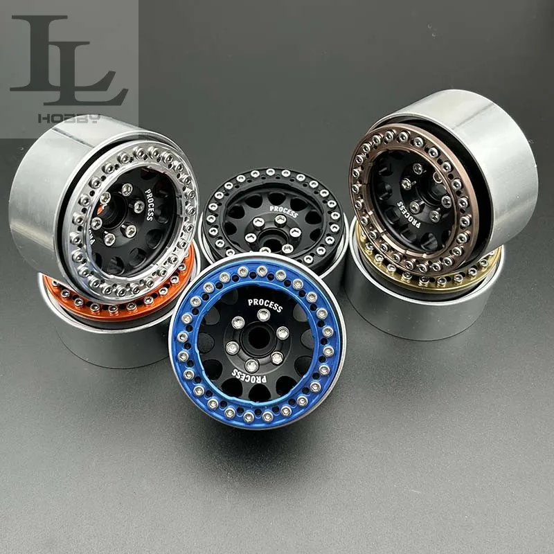 

4PCS 1.9inch 2.2 inch metal wheel hub for 1/10 RC Crawler Car SCX10 km2 TRX4 90046 Traxxas Trx6 D12 Upgrade Accessories