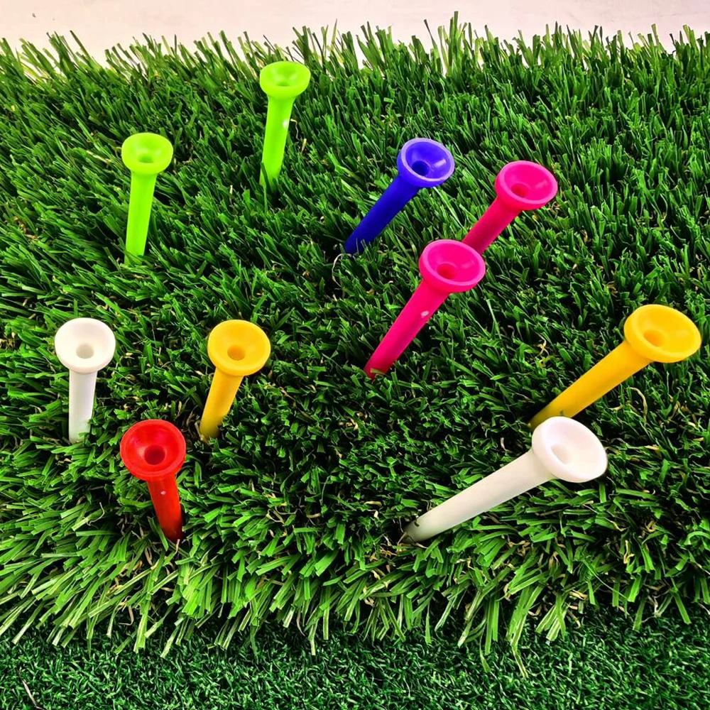 100 Pcs Golf Tees Plastic Durable Mixed Color Available In 4 Sizes Auxiliary Practice Golf Plastic Tees Accessories Supplies