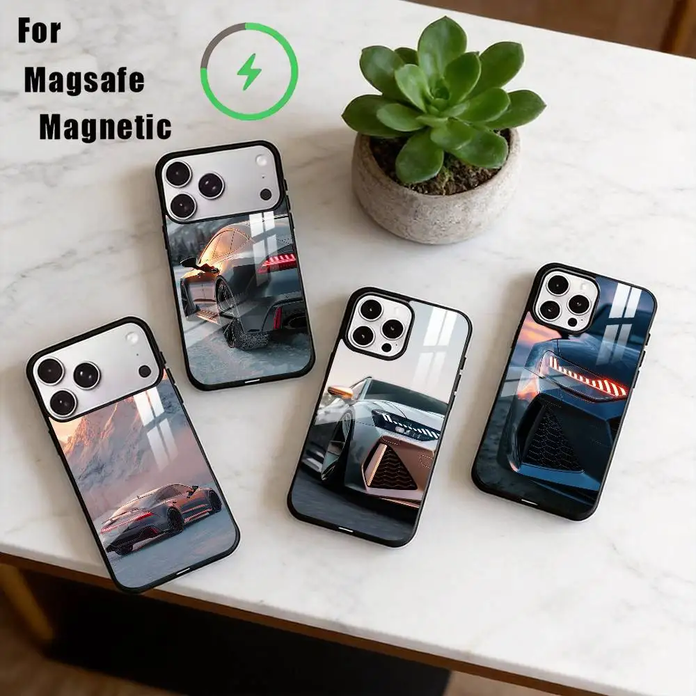 

Car RS7 Phone Case For iPhone17,16,15,14,13,12,11 Plus,Pro Magnetic For Magsafe Wireless Charging