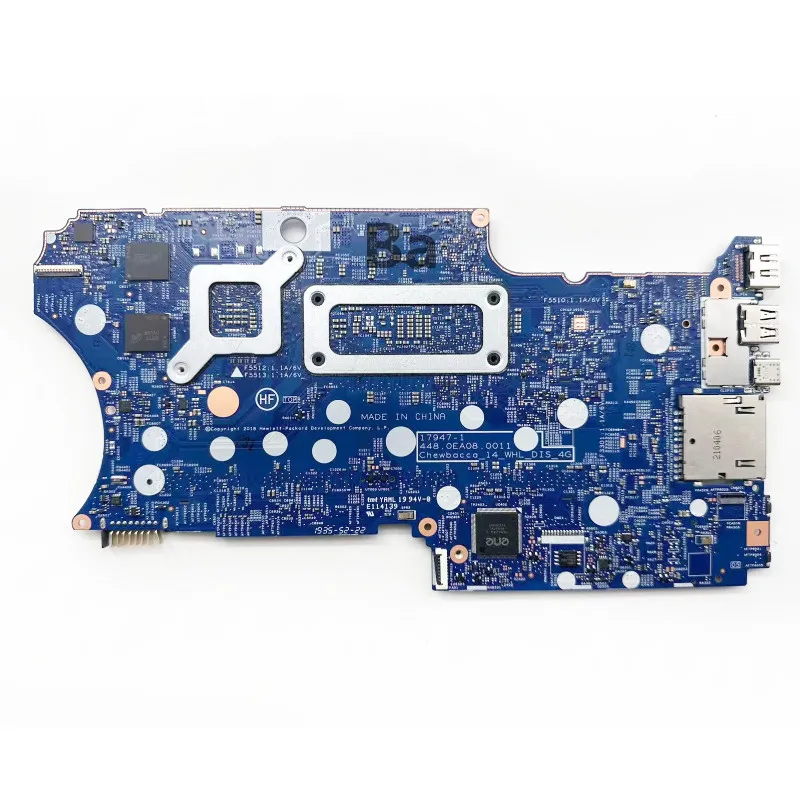 For HP Pavilion X360 14-DH 14T-DH 17947-1 448.0EA09.0011 Laptop Motherboard with I7-8565U CPU N16S-GTR-S-A2 GPU