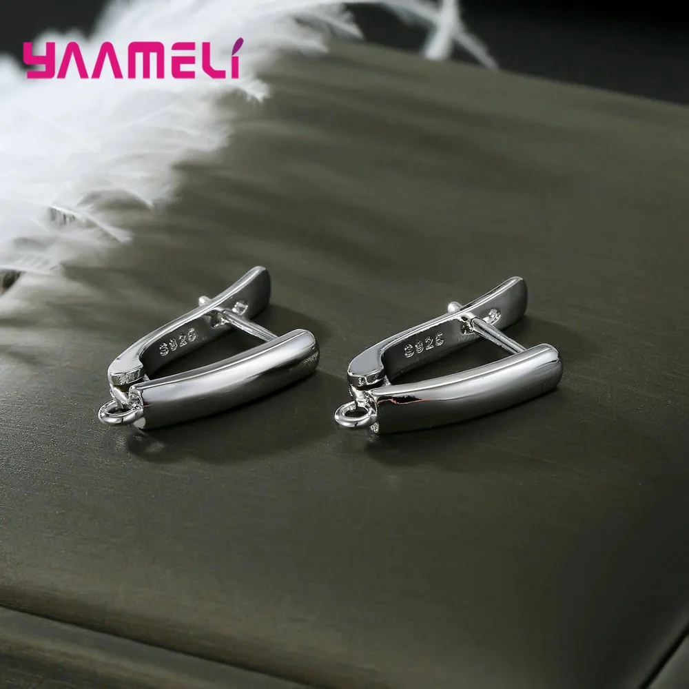 진짜 100% S925 스털링 실버 파인딩 귀걸이 레버백 이어와이어 피팅 구성 요소, 수제... - 4