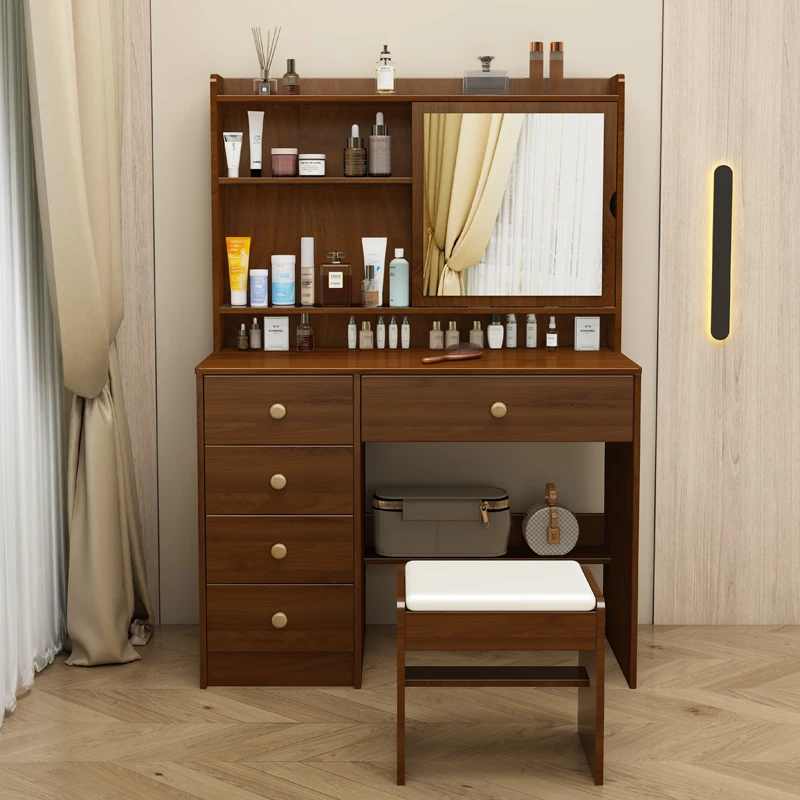 

Bedroom modern simple small apartment dressing table storage cabinet integrated multi-function