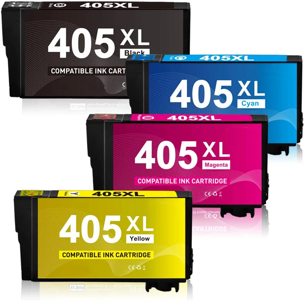 405XL compatible with Epson 405XL ink cartridges for Workforce Pro WF-4820 WF-4830 WF-4825 F-4825 WF-3825 WF-3820 WF-7840 WF-783