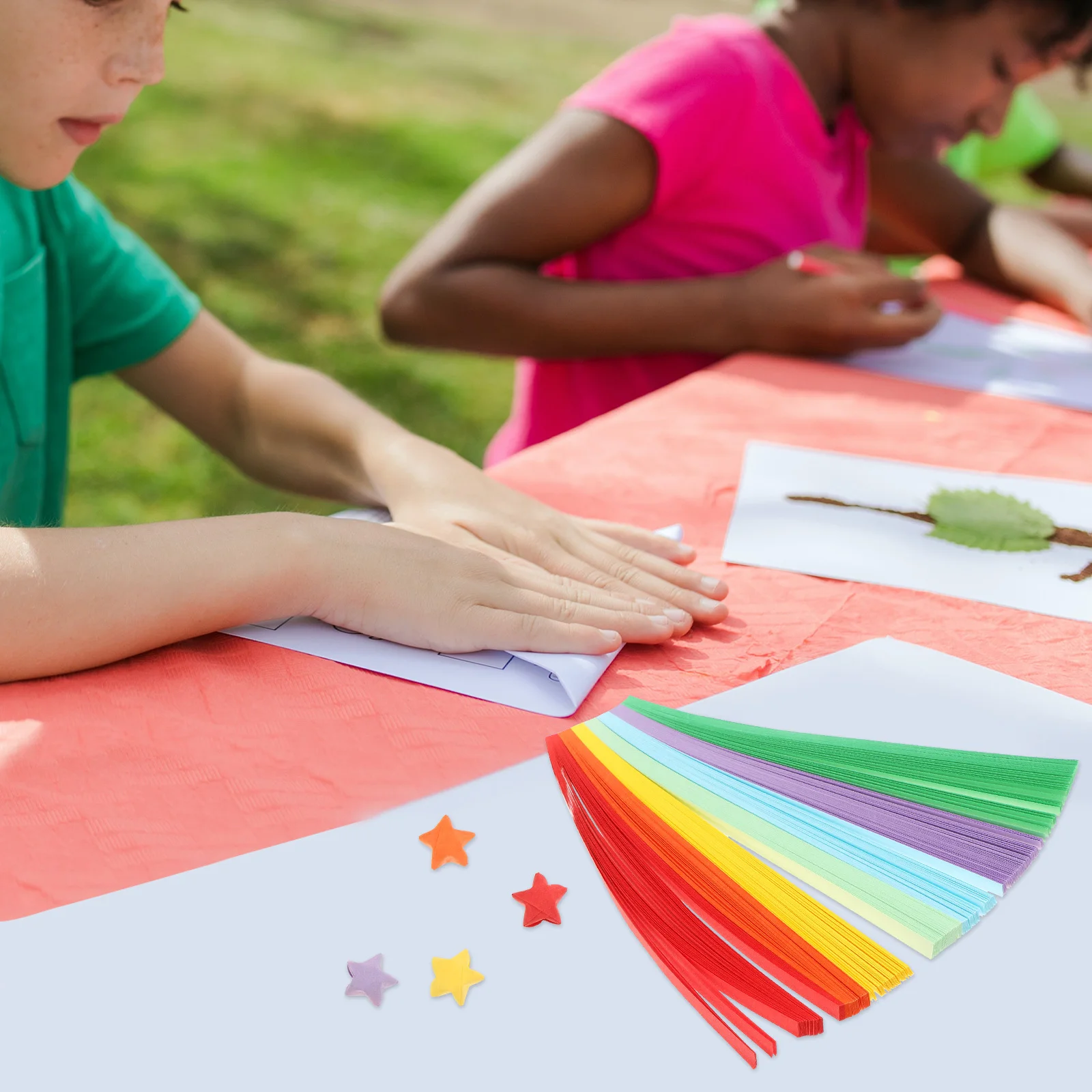 กระดาษสีสำหรับงานฝีมือ DIY กระดาษพับดาว งานฝีมือรักษ์โลก สำหรับตกแต่งบ้าน ศิลปะ กระดาษสี