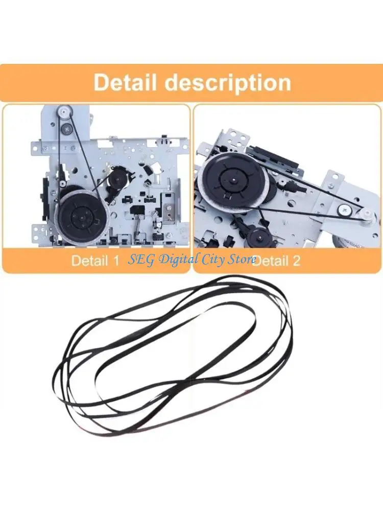 

U75B 11PCS Precise Crafted Record Player Belts Rubber Turntable Belt for Smooth Rotation and Reduced Noise
