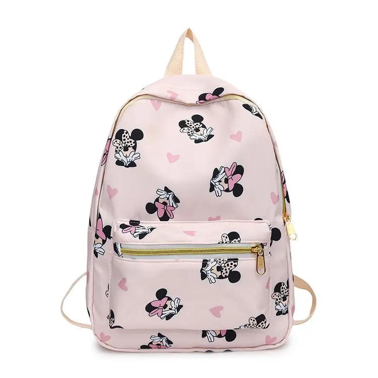 

Disney Minnie New Girl Backpacks Cartoon Cute Girls Backpack Fashion Practical Lightweight Backpack High Quality Large Capacity