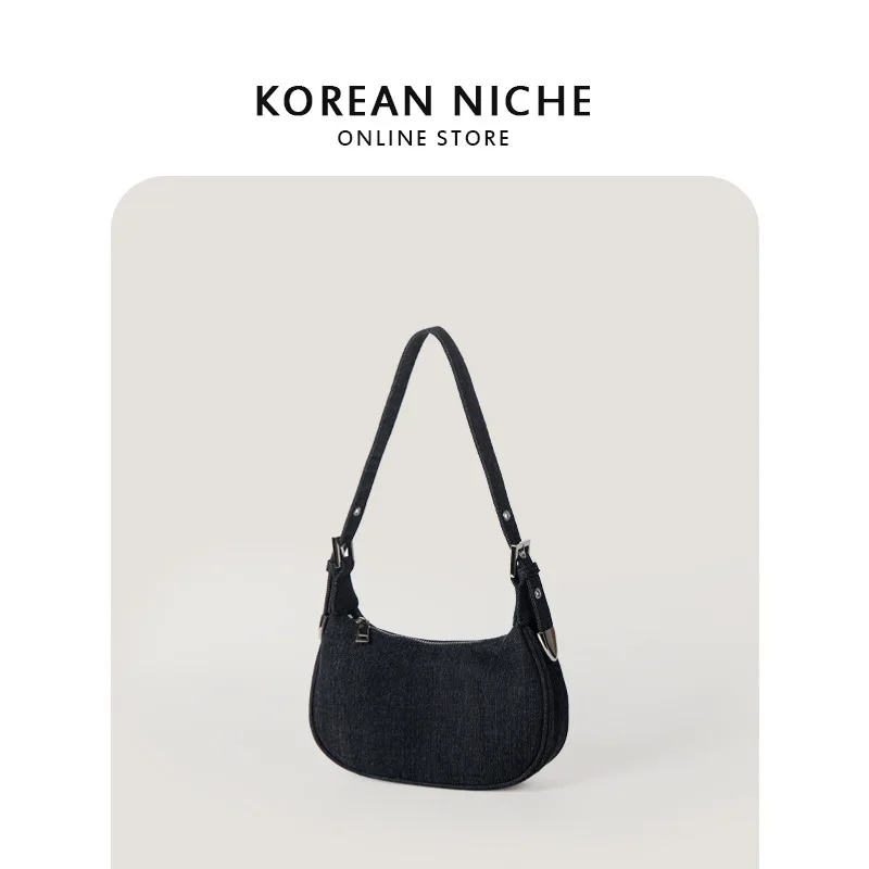 Denim Women Shoulder Bag Luxury Fashion New Underarm Bag Casual Versatile Tote Handbags Designer High Quality Office Ladies Ins