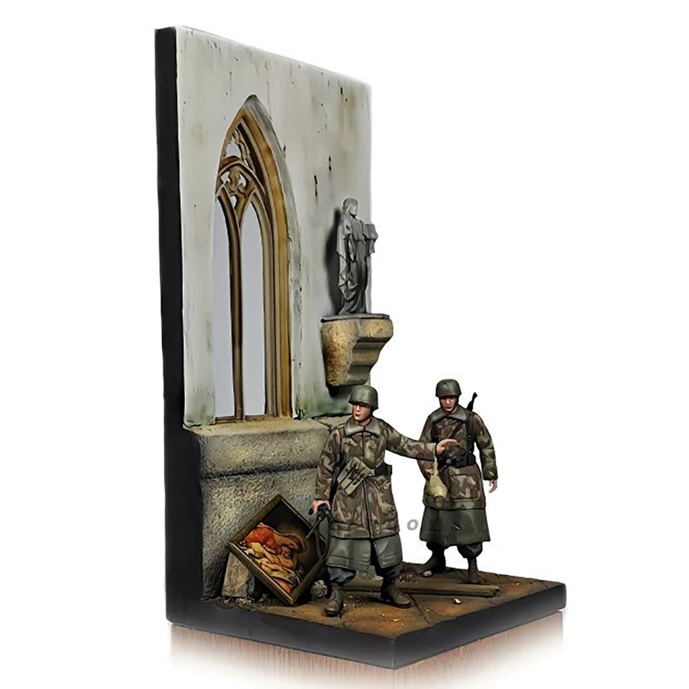 1/35 3D Printed Resin Model Soldier Used For Scene Making Accessories Matching Tools Hobby DIY Size: LWH: 6cm-7cm-13cm