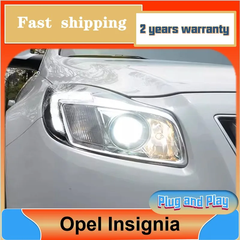 

Car Styling for Buick Regal Headlight 2009-2013 Opel Insignia Headlight DRL Turn Signal Low High Beam Projector Lens