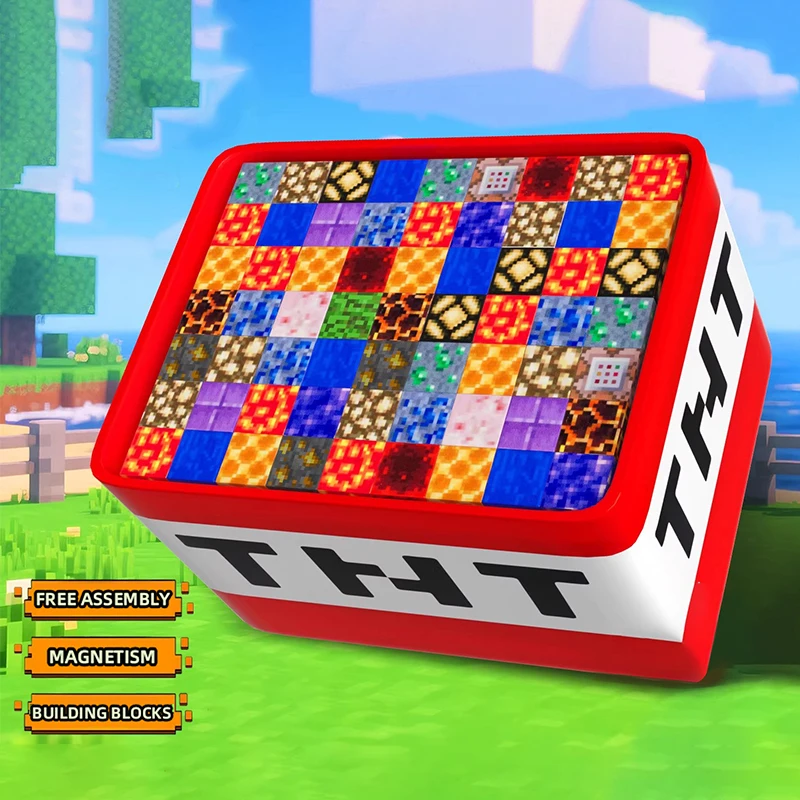 مجموعة صناديق تخزين ألعاب مكعبات بناء مغناطيسية، ألعاب تجميع DIY للأطفال - مكعبات بناء للعب مع الطاولات #2