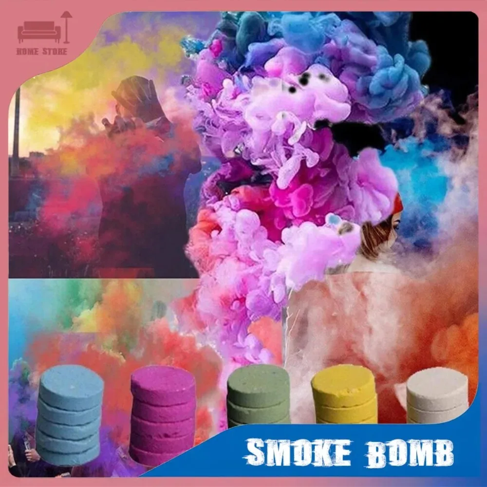 

Party Supplie White Colorful Smoke Bombs Magic Stage Effect Show Fog Props Atmosphere Decor Photography Portable Aid Supplies
