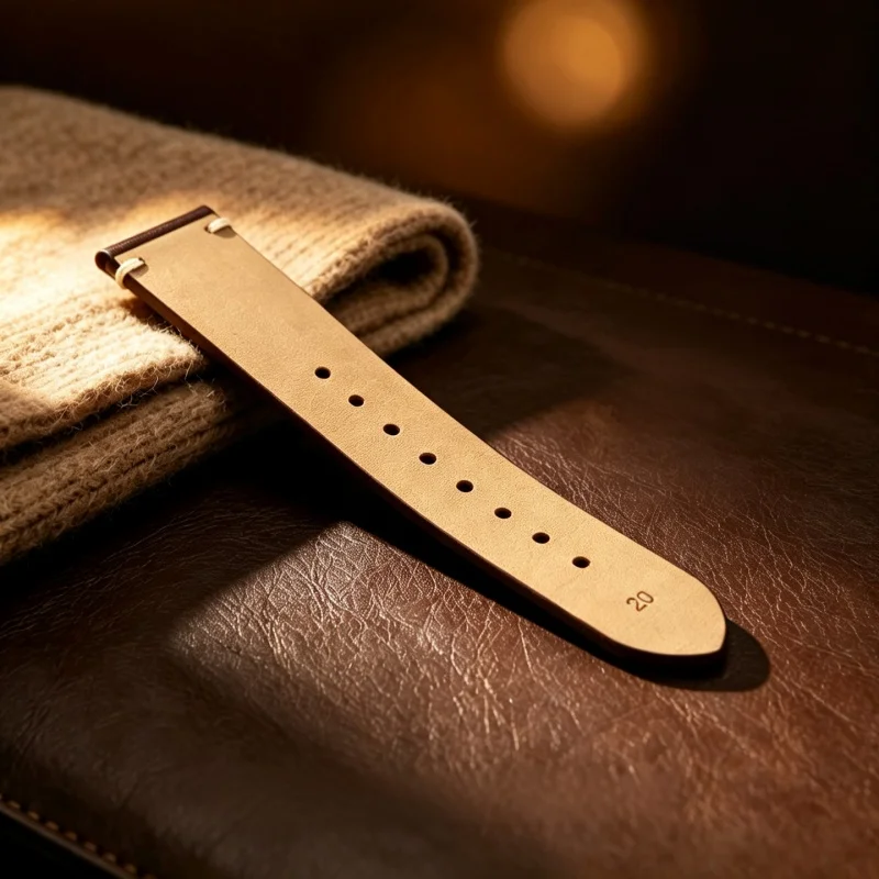 20mm 22mm Universal Double‑Sided Pin Grain Leather Watch Strap For Omega X Swatch MoonSwatch Men Women Watchband
