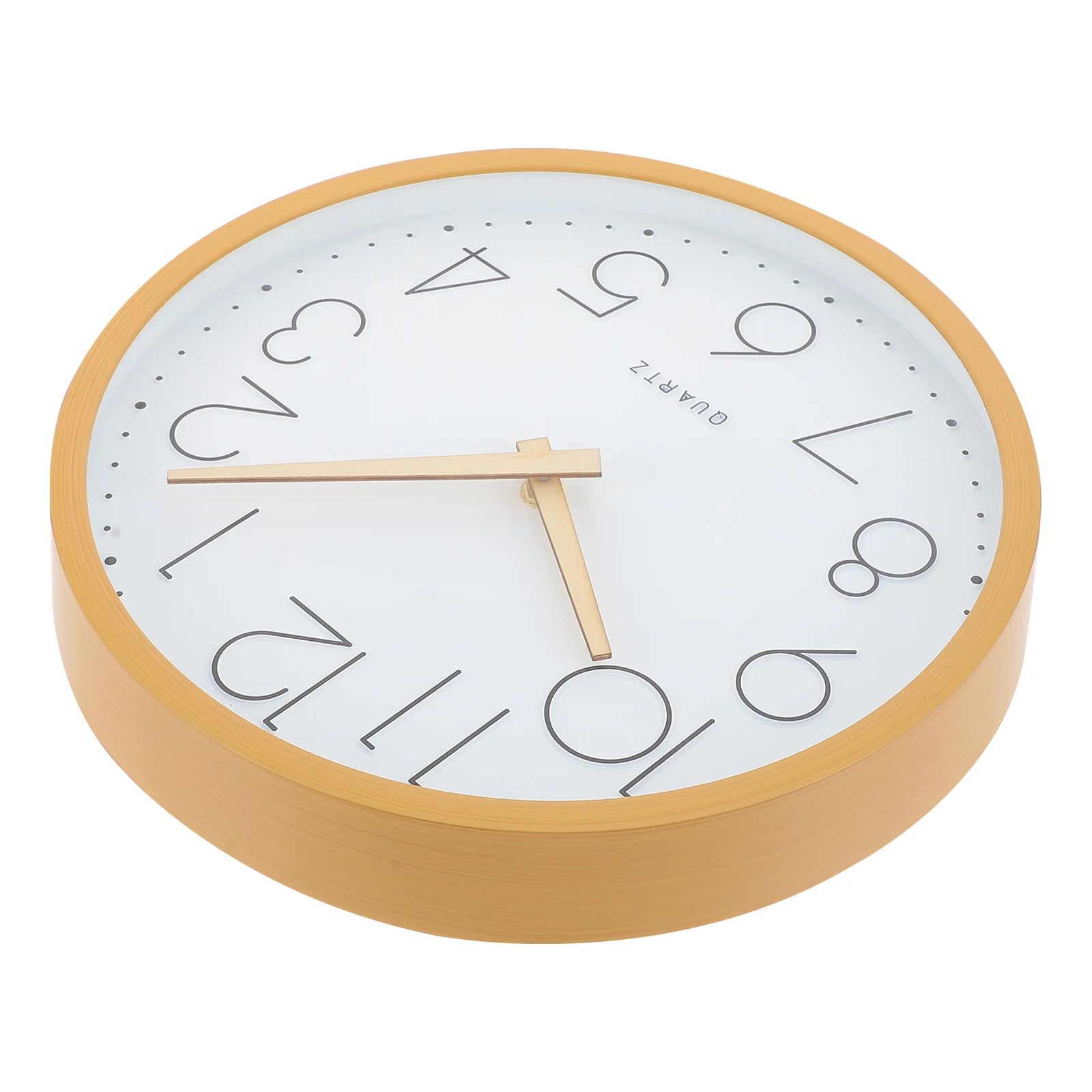Silent Decorative Wall Clock Vintage Mute Modern Non Ticking Stylish Office Grain Clock Housewarming Gift Easy Install