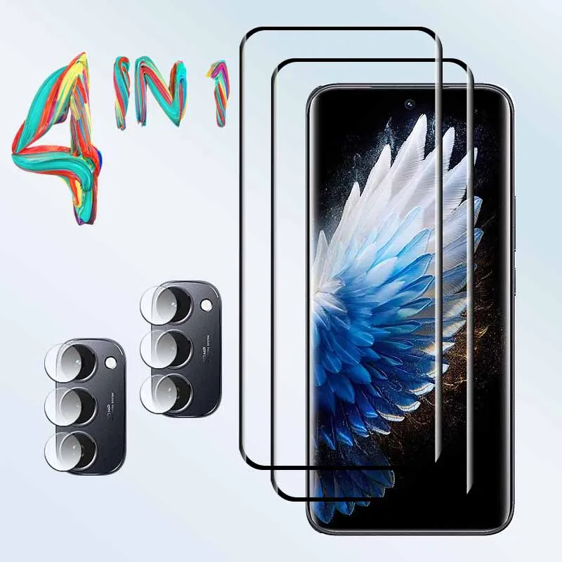 

Screen Glass For Tecno Spark 40 pro plus Curved Tempered glass 3D Anti-Scratch Front film +Soft fiber lens film Upgrade