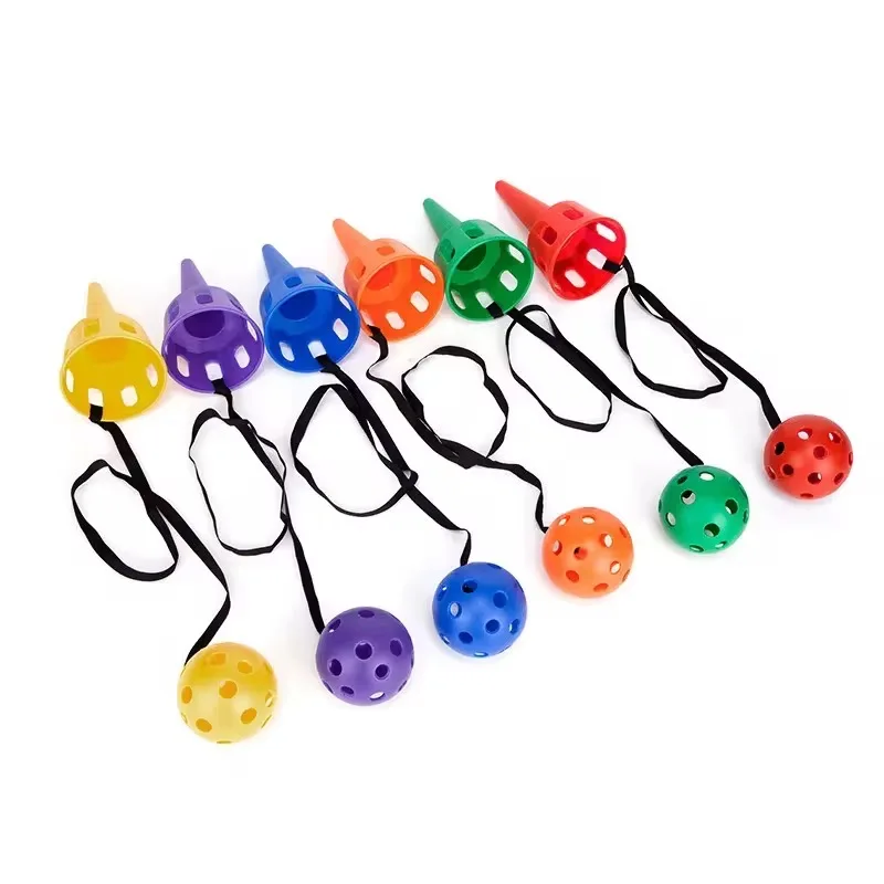 Kinder werfen und fangen Spiel Spaß Ball Tasse Spielzeug Outdoor Puzzle Spielzeug Set Kinder sensorische Trainingsausrüstung Früherziehung