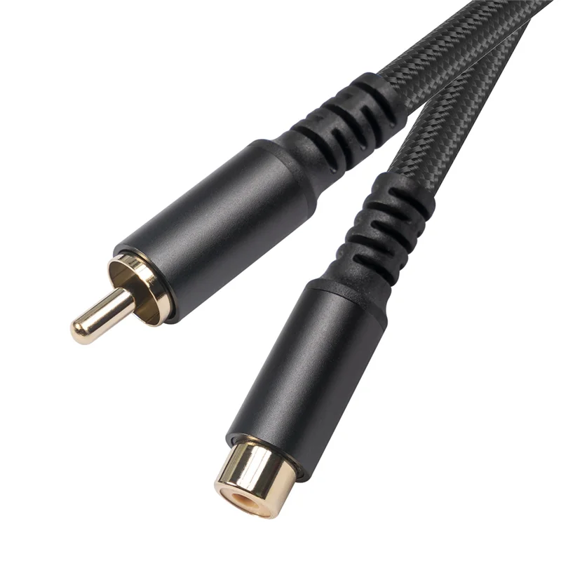 RCA Extension Cable RCA Audio Video Cable RCA Male To Female Cord for Speaker, Subwoofer, Camera, HDTV, Amplifier, 1.8M Rich