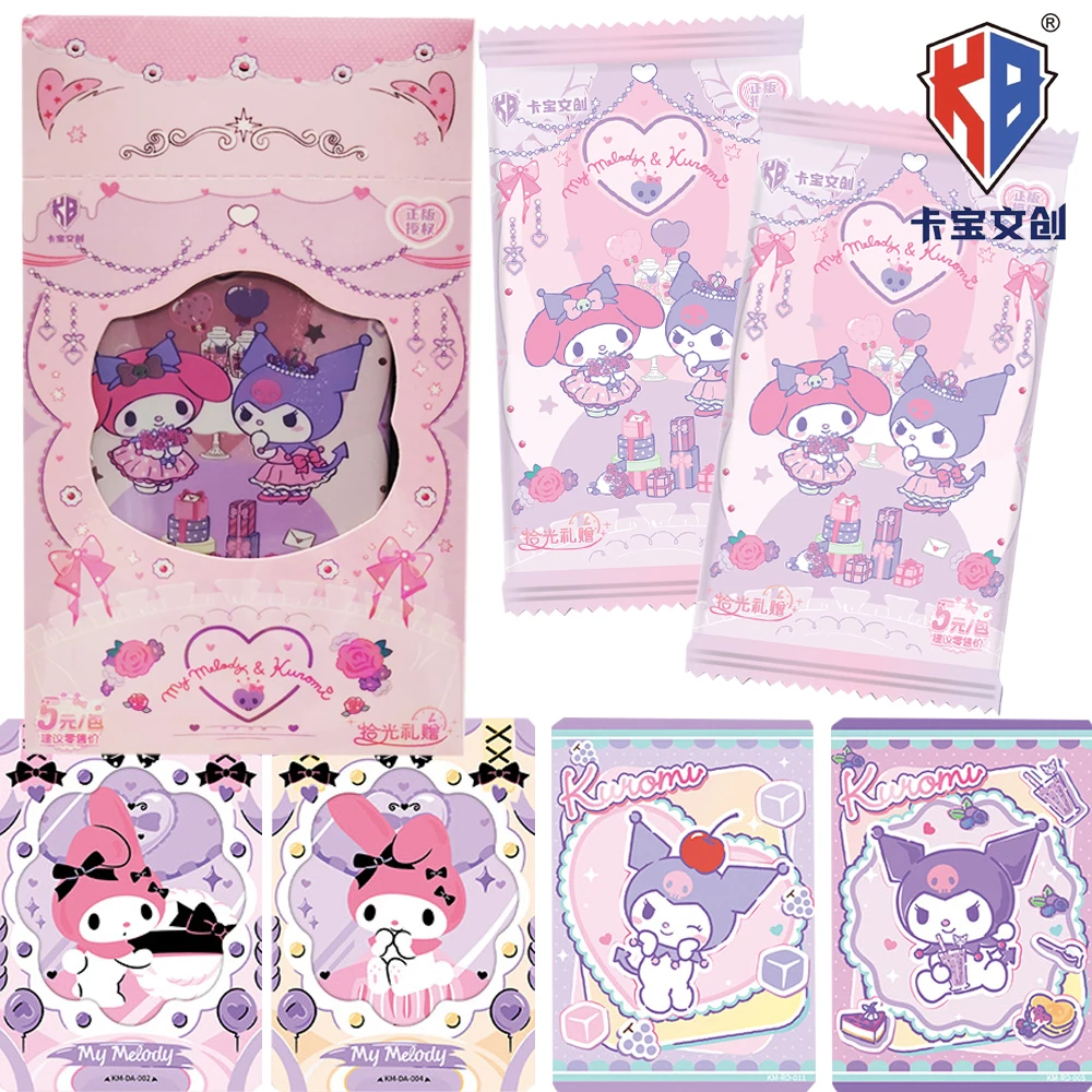

New Kabao Genuine Sanrio Collection Cards Neon Dazzling Stage Shining Stars Anime Cartoon Cute Characters Polaroid Cards Gifts