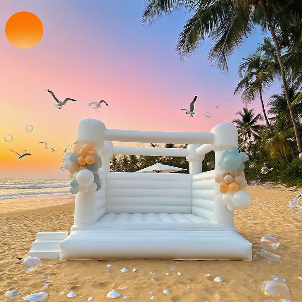 Castillo inflable de alta calidad con tobogán, castillo de salto para interiores y exteriores con soplador incluido