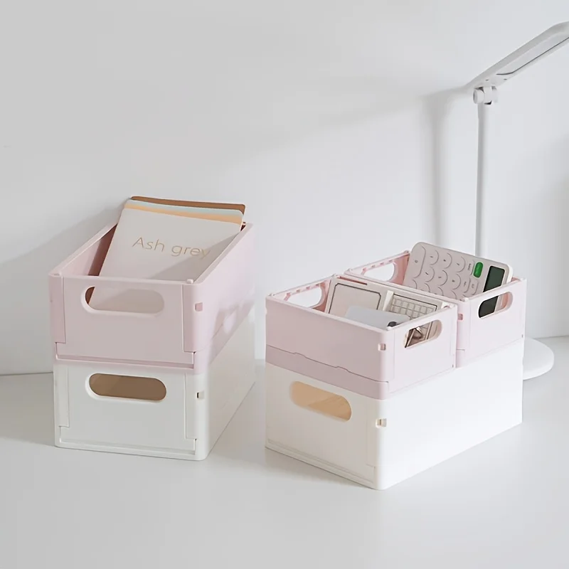 1pc Desktop Stationery Storage Storage Plastic Table Organizer Jewelry Box for Home Office