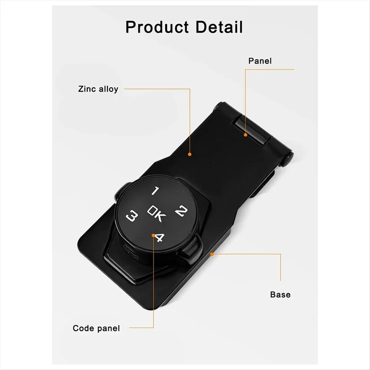 Electronic Smart Password Lock Card Cabinet Door Lock Anti-Theft File Locker Refrigerator Door Password Lock 3 Inches