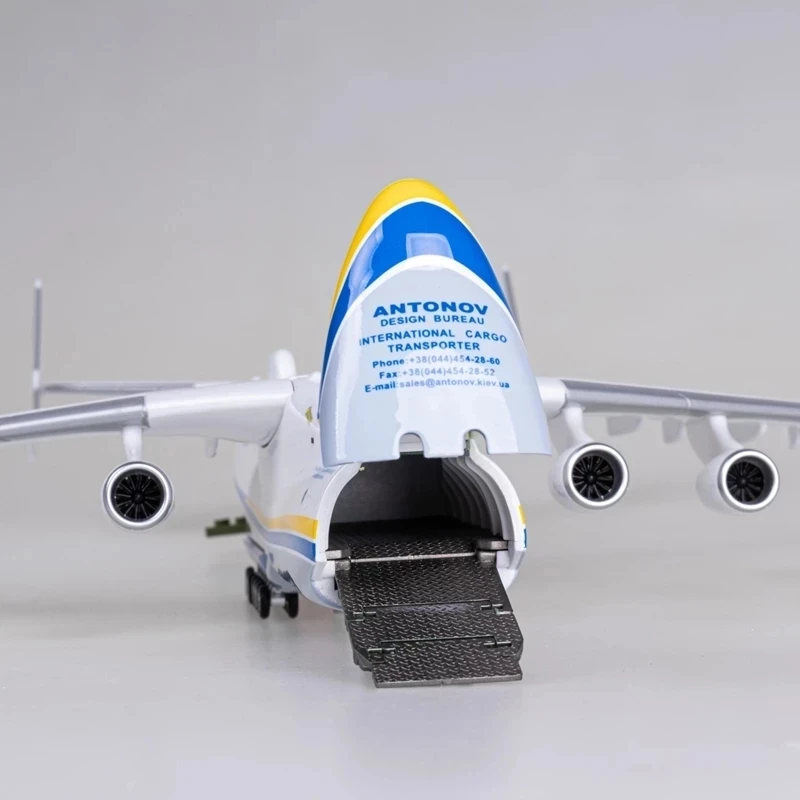 レジンプラスチックレプリカシング航空機、トランスポート飛行機、飛行機ディスプレイ、42cm、1/200スケールモデル (mriya、an225用)