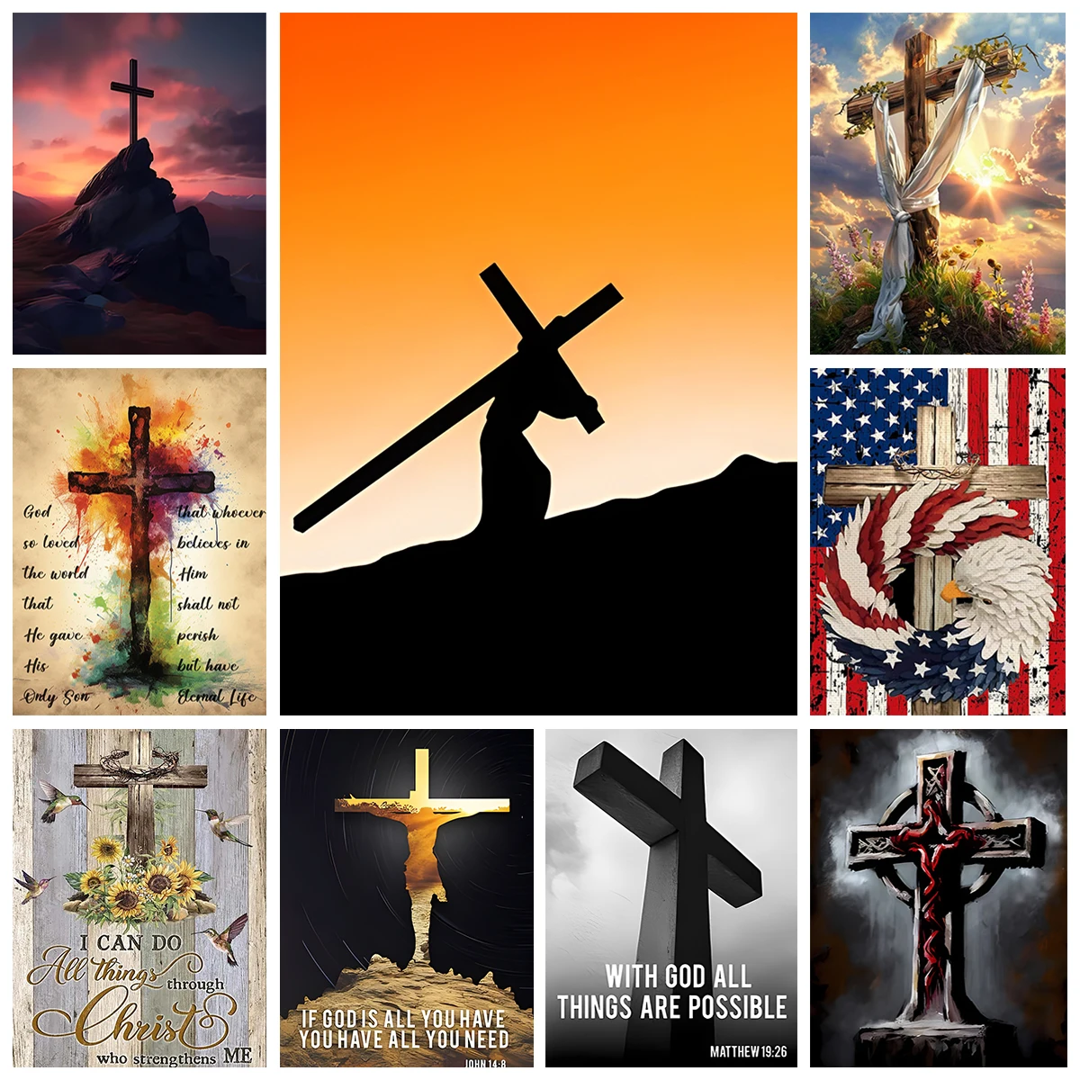 

Крест 5D алмазная живопись Christian Redemption домашний декор стены Алмазная мозаика воротник с вышивкой родитель ребенок DIY фестиваль подарок