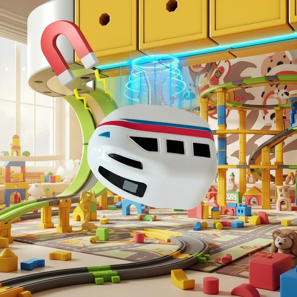 Tren Magnético Recargable de Juguete, Pista Mágica, Juguetes de Tren Eléctrico, Bloques de Construcción DIY, Juguetes Educativos, Pista Mágica