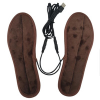 1 Pair USB Insoles Electric Heated Shoe Insoles Warm Socks Feet Heater Foot Winter Warmer Camping Hiking Accessories Foot Warmer