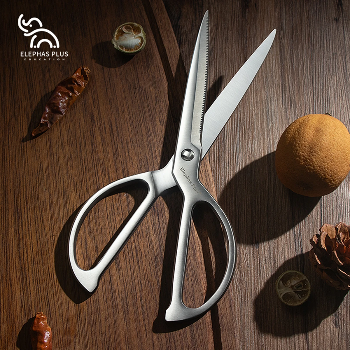 Multifunctional Kitchen Scissors All Steel Sharp Kitchenware Suitable for Chicken/Vegetables/Barbecue/Meat/Fish Handling