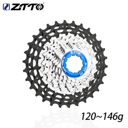 ZTTO 11/12 Speed Ultraight Road Bike Cassette Black-silver 11s 28T Sprocket 11-30T 11-32T 11-34T Freewheel Gravel Cassette K7