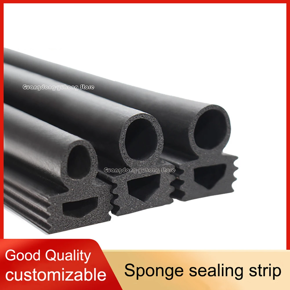Door Window Noise Insulation Anti-Dust Windproof Weatherstrip Car Lacquered Door Accessories Pressure Strip Sponge Sealing Strip