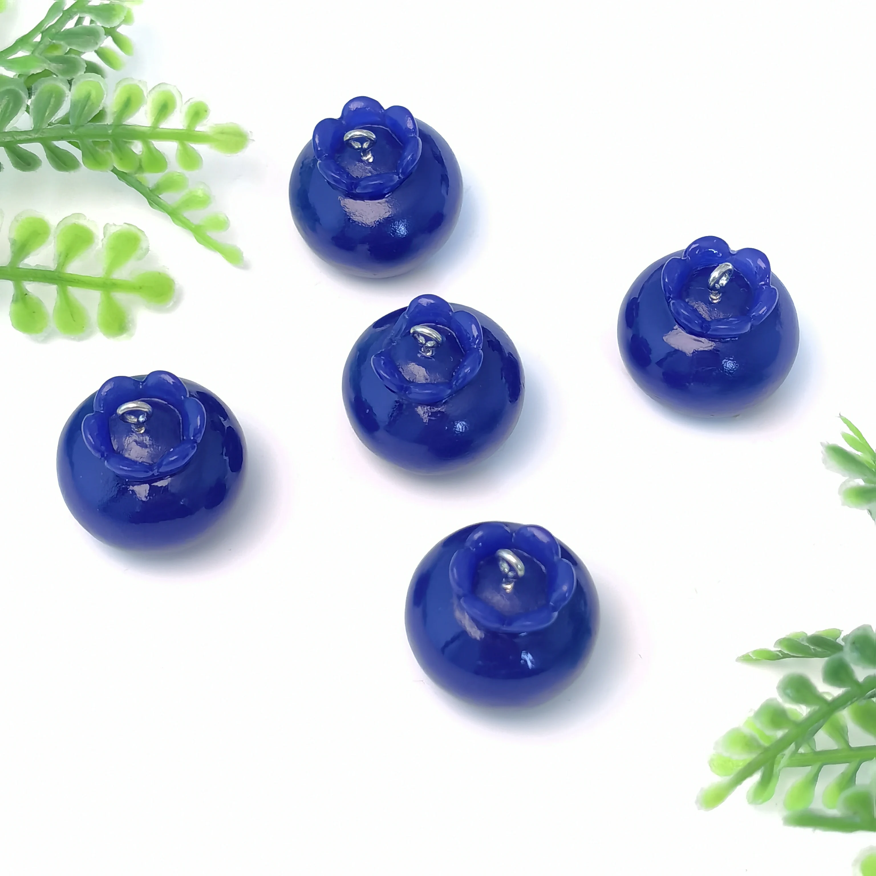 Cute Simulation Fruit Figurines 3D Handicrafts Blueberry Figurines Miniatures Mini Realistic Fruits Home Kitchen Decorations