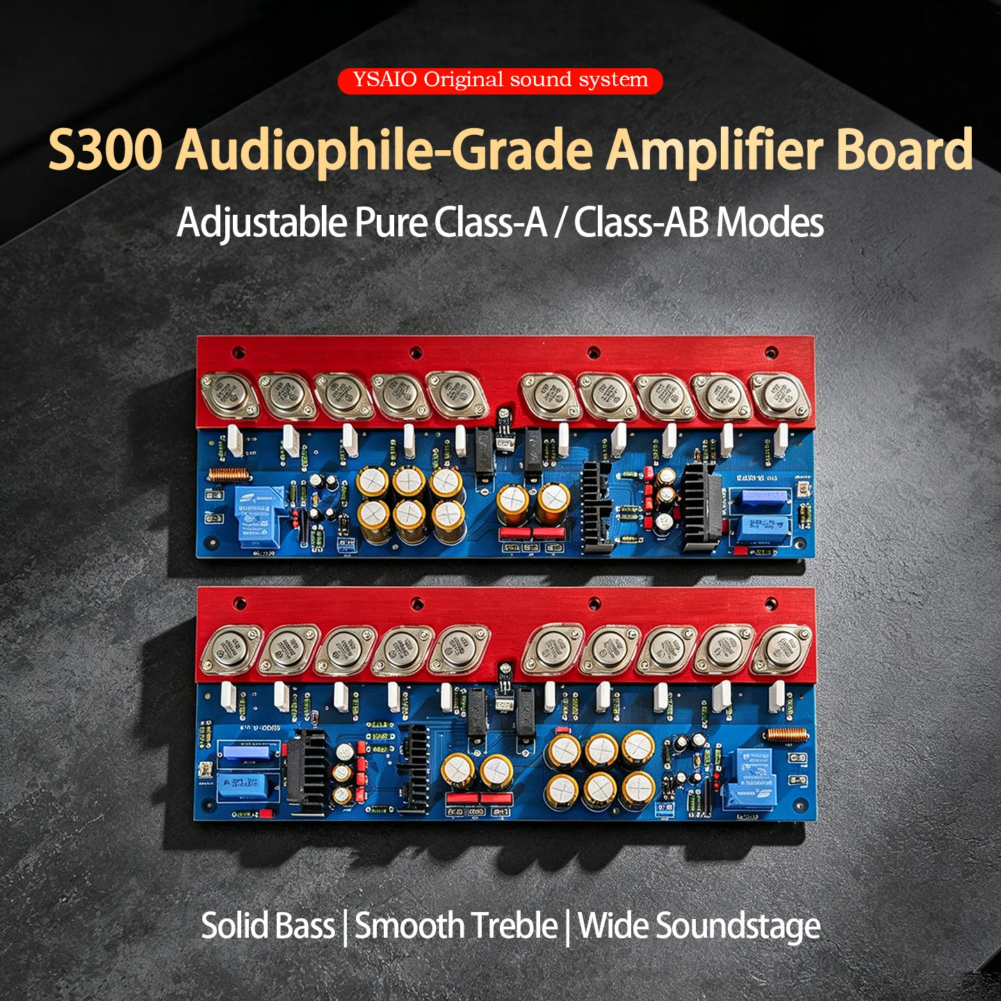 S300 Gold-Sealed Tube Amplifier Board, Original Audio Flagship Hifi Audiophile-Grade, Adjustable Class a